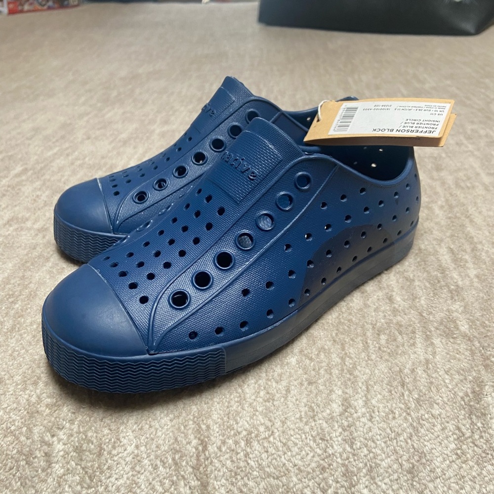 Native Blue Perforated Sneakers